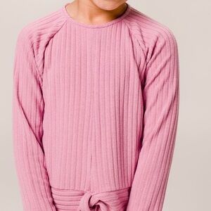 DotDotSmile RIBBED TIED TOP